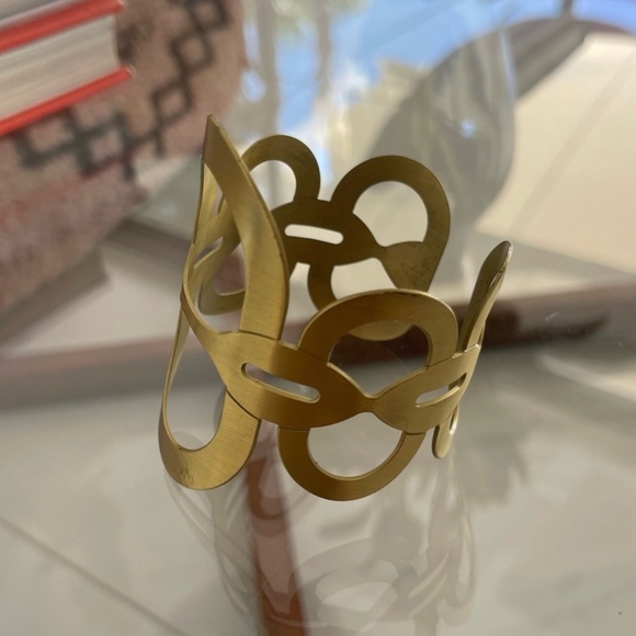 Missoni Gold  / Brass Cuff Bracelet - Vintage - Picture 3 of 9